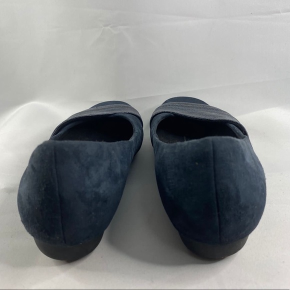 Clarks Bendables Navy Suede Flats - Picture 3 of 6
